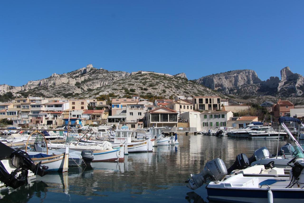 Charmant Cabanon Aux Goudes A Marseille Avec Vue Mer Bagian luar foto